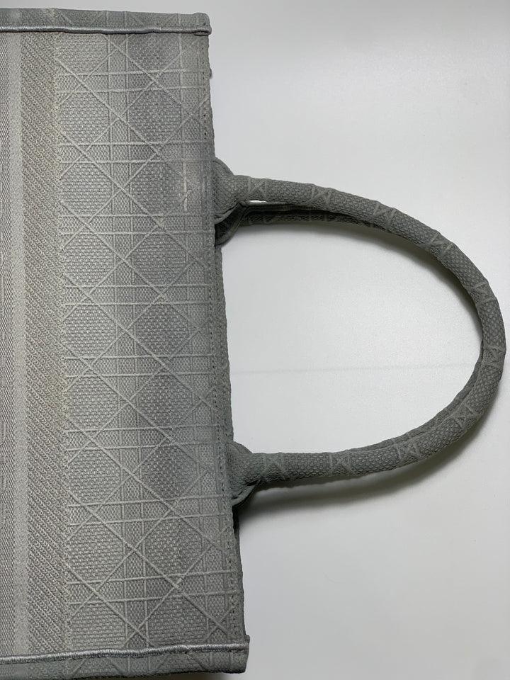 Christian Dior Grey Book Tote Medium Bag