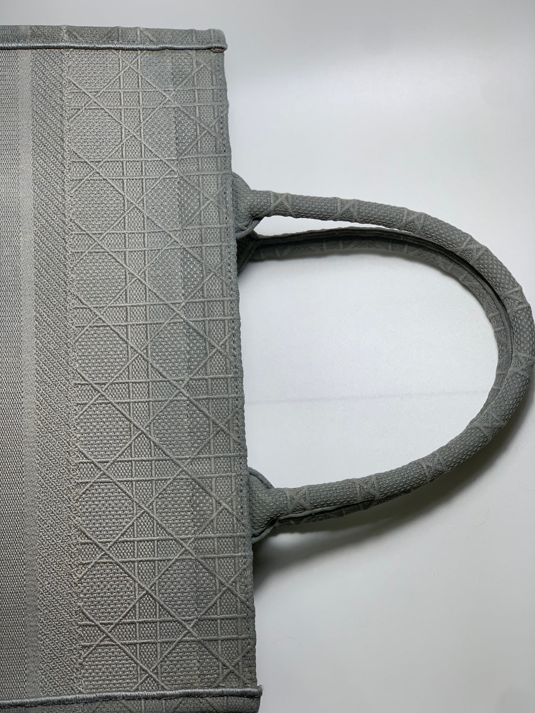 Christian Dior Grey Book Tote Medium Bag
