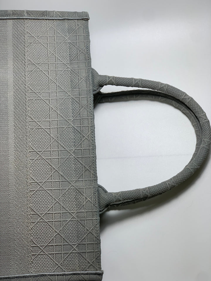 Christian Dior Grey Book Tote Medium Bag
