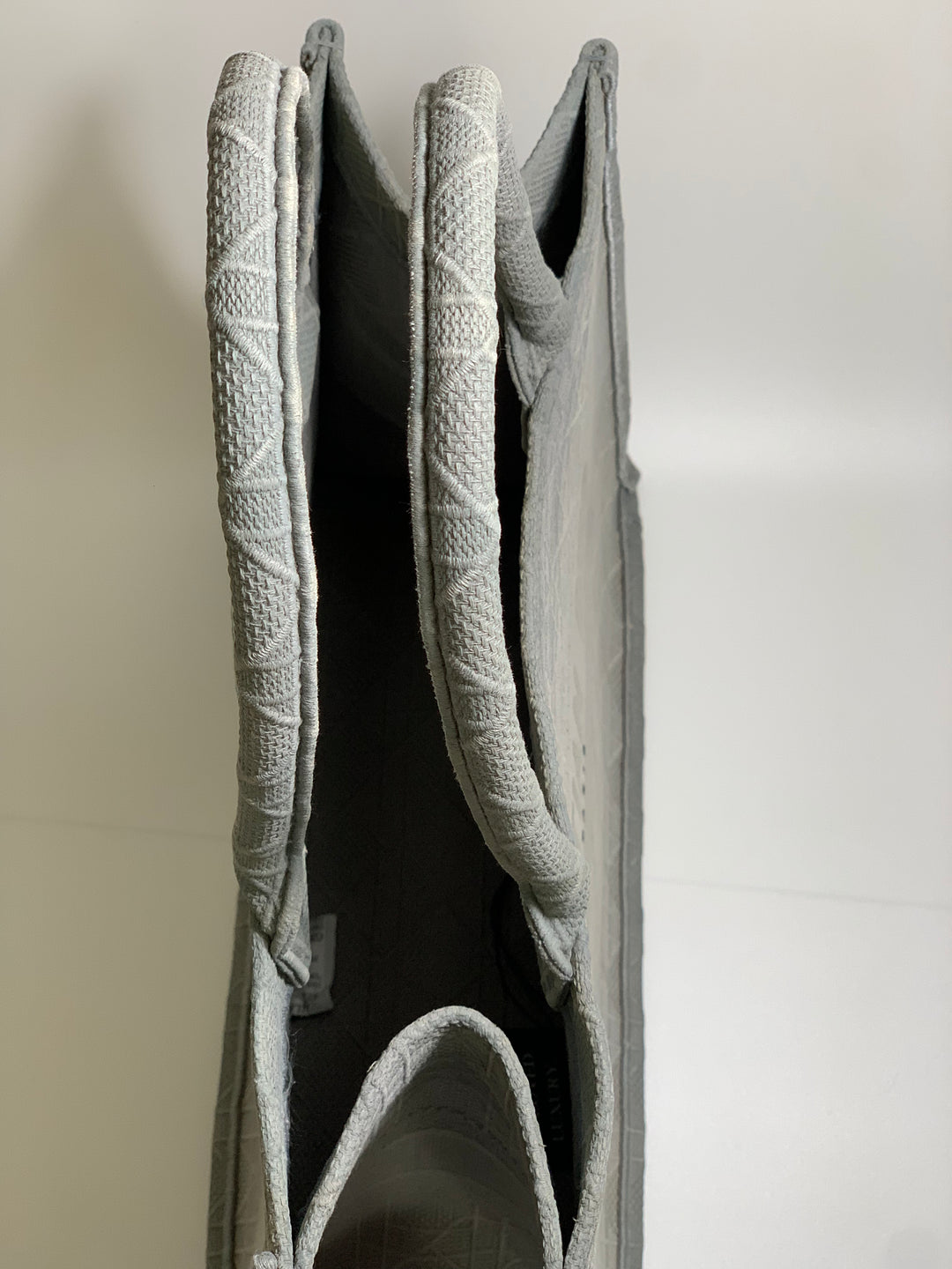 Christian Dior Grey Book Tote Medium Bag