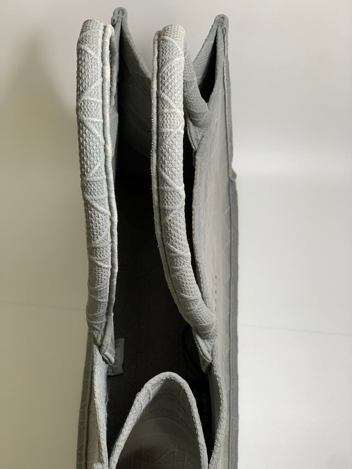 Christian Dior Grey Book Tote Medium Bag
