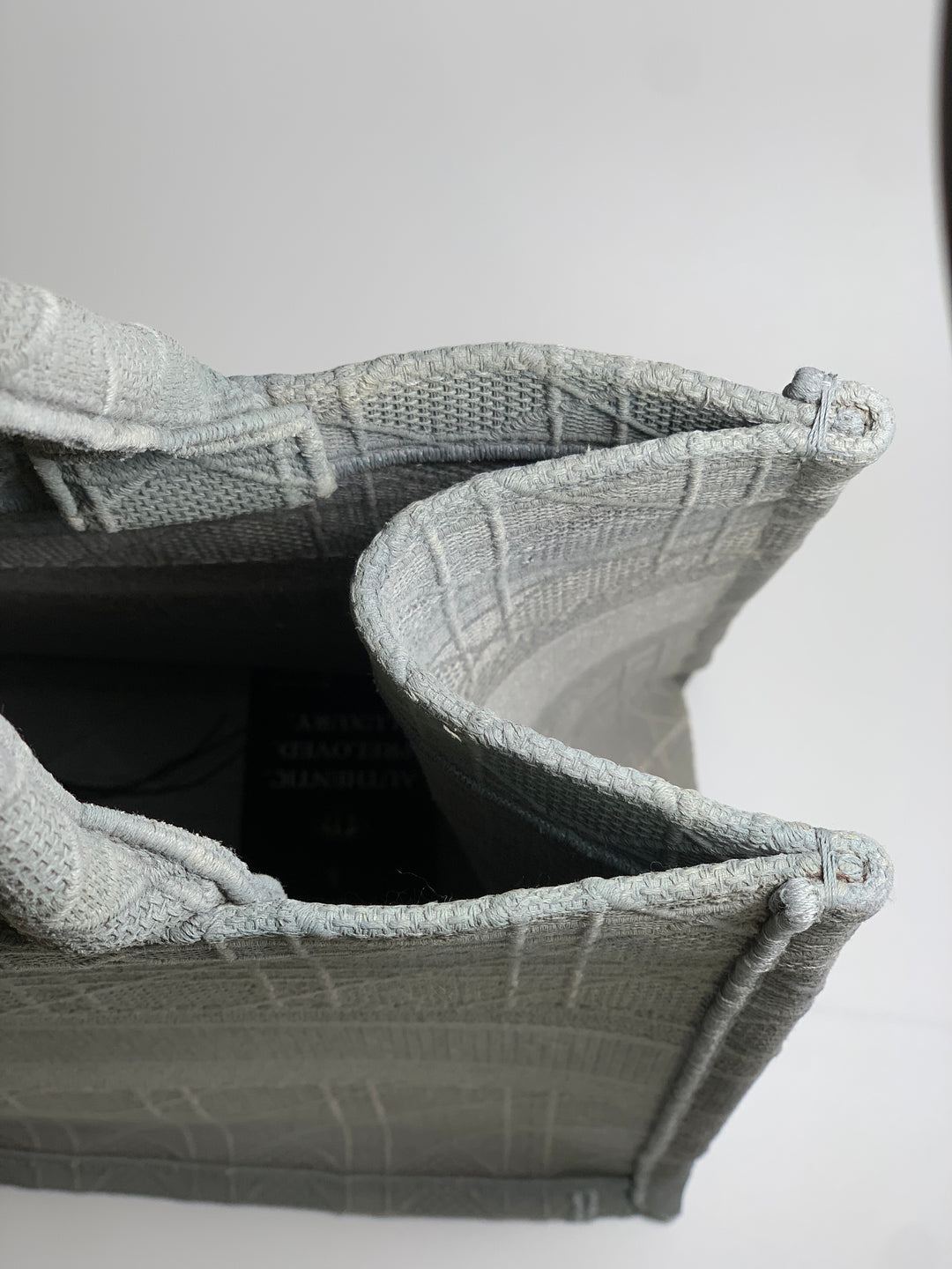 Christian Dior Grey Book Tote Medium Bag