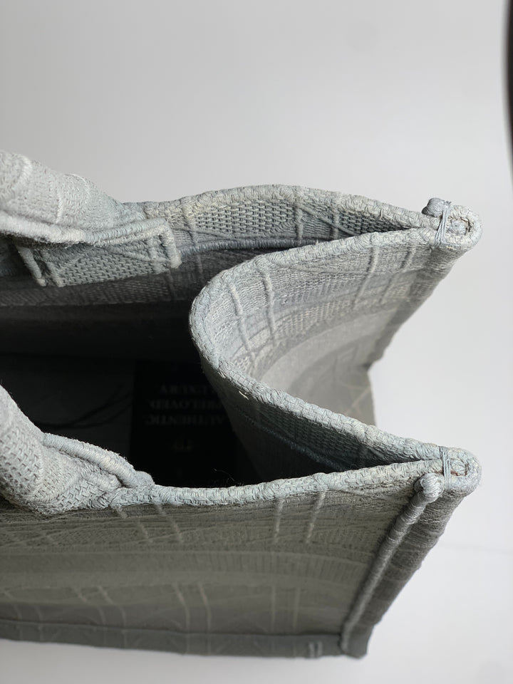 Christian Dior Grey Book Tote Medium Bag