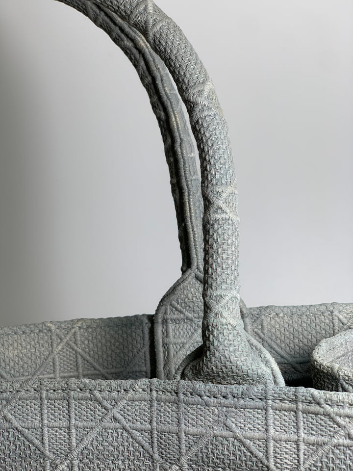Christian Dior Grey Book Tote Medium Bag