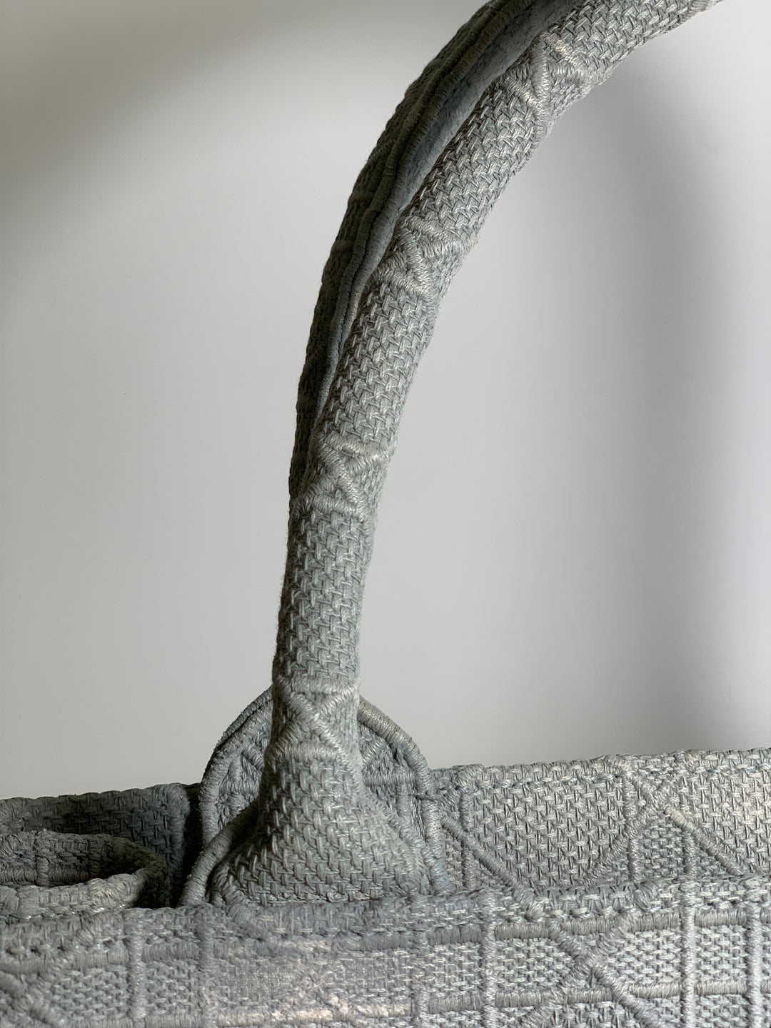 Christian Dior Grey Book Tote Medium Bag