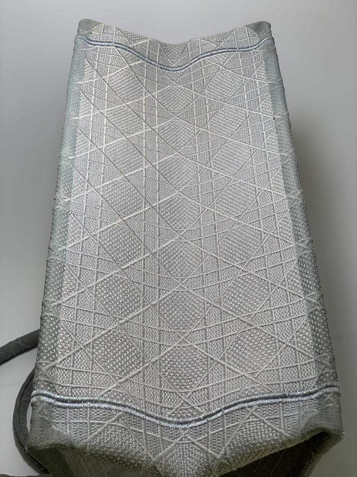 Christian Dior Grey Book Tote Medium Bag