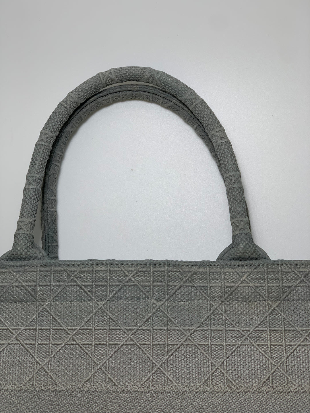 Christian Dior Grey Book Tote Medium Bag