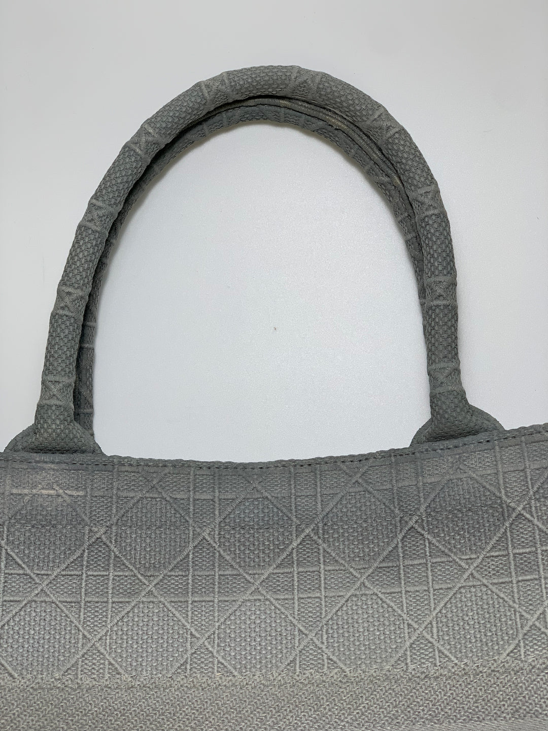 Christian Dior Grey Book Tote Medium Bag