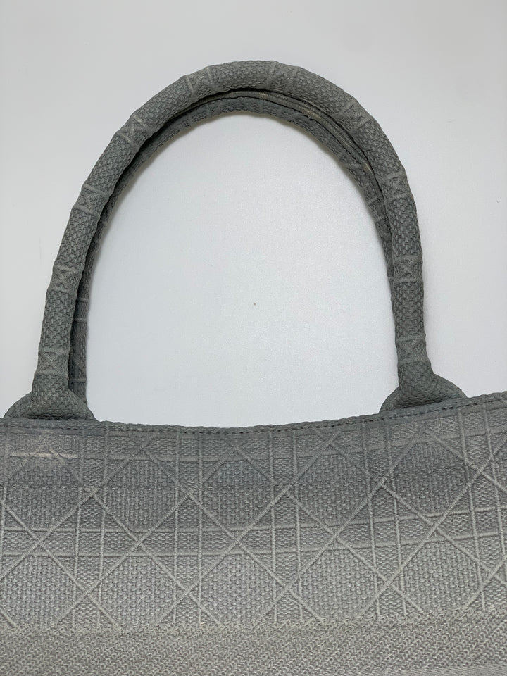 Christian Dior Grey Book Tote Medium Bag