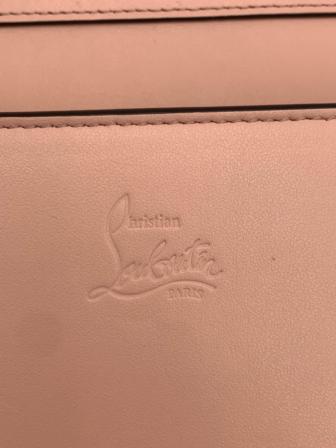 Christian Louboutin Paloma Spike Pink Patent and Leather Shoulder Bag