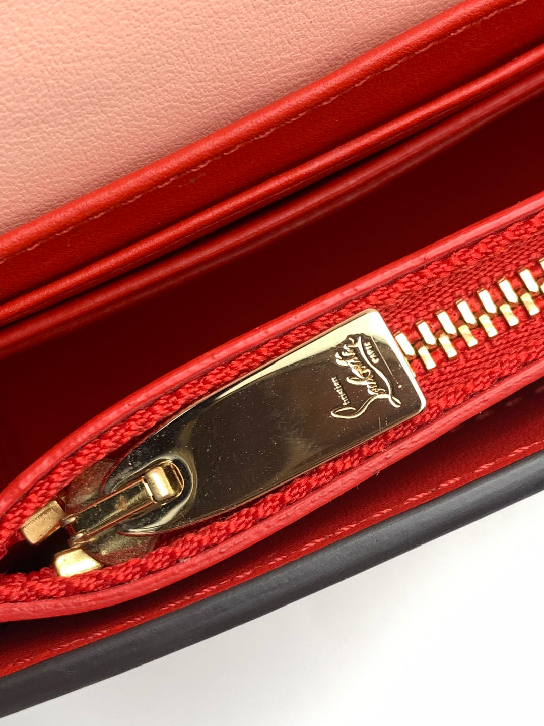 Christian Louboutin Paloma Spike Pink Patent and Leather Shoulder Bag