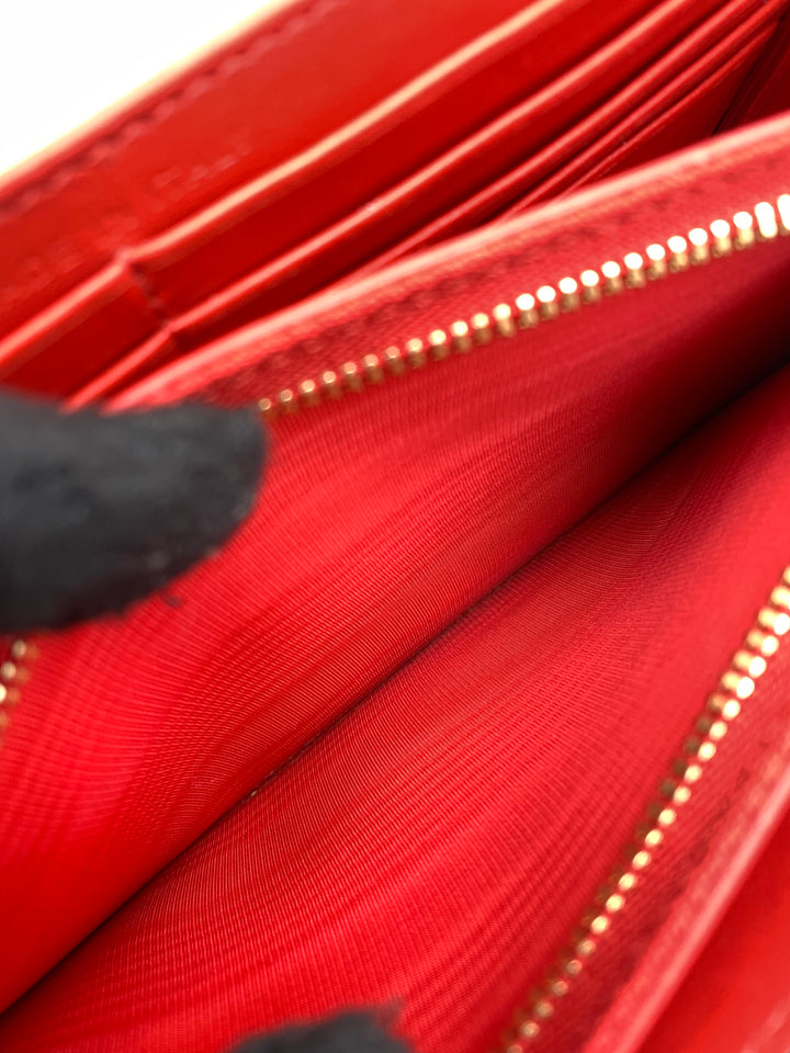 Christian Louboutin Paloma Spike Pink Patent and Leather Shoulder Bag