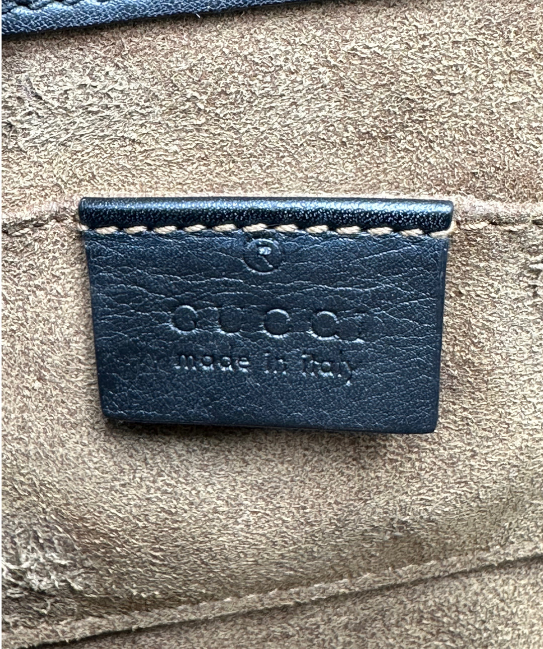 Gucci Coated Canvas Leather GG Supreme Padlock Shoulder Bag