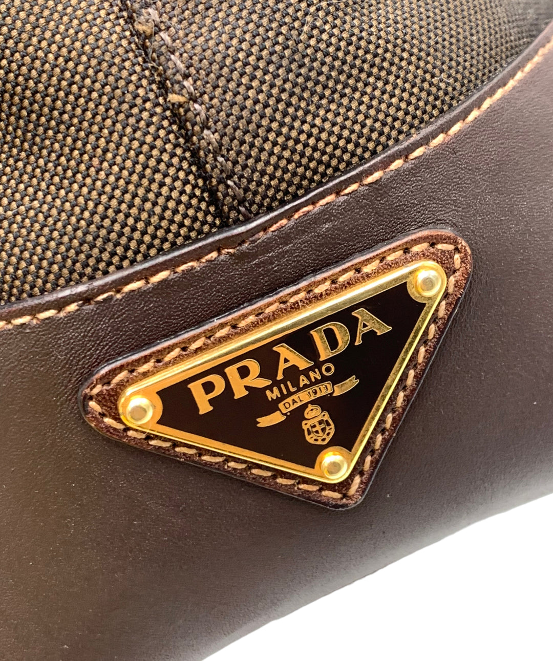 Prada Vintage Jacquard Tote Bag