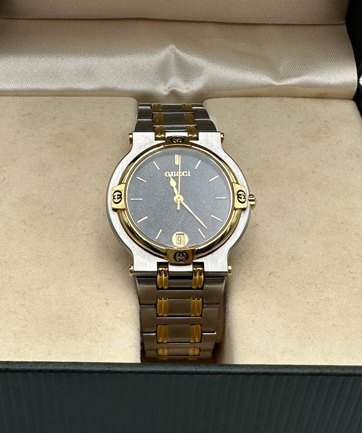 Gucci Black/Silver/Gold Tone Watch