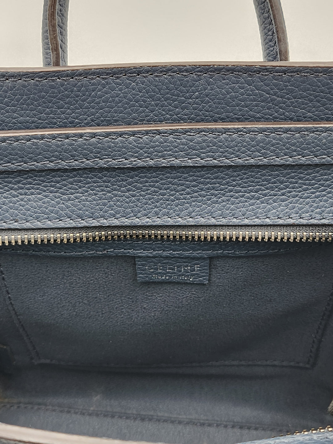 Celine Navy Blue Nano Crossbody Phantom Luggage Tote Bag