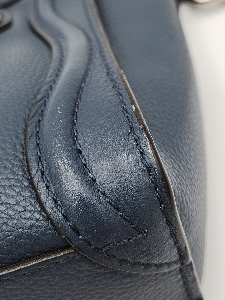 Celine Navy Blue Nano Crossbody Phantom Luggage Tote Bag