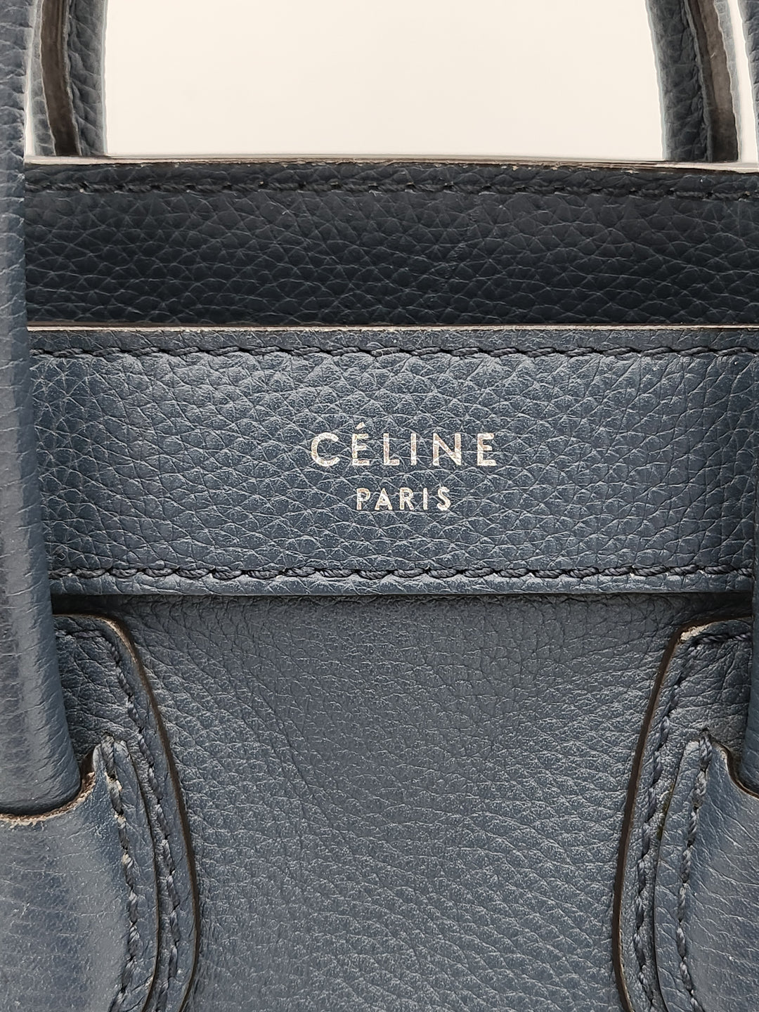 Celine Navy Blue Nano Crossbody Phantom Luggage Tote Bag