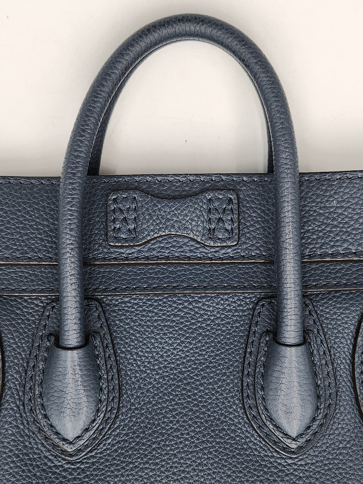 Celine Navy Blue Nano Crossbody Phantom Luggage Tote Bag