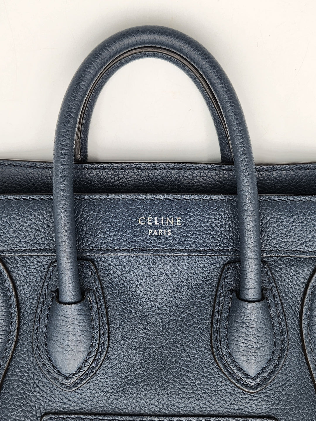 Celine Navy Blue Nano Crossbody Phantom Luggage Tote Bag