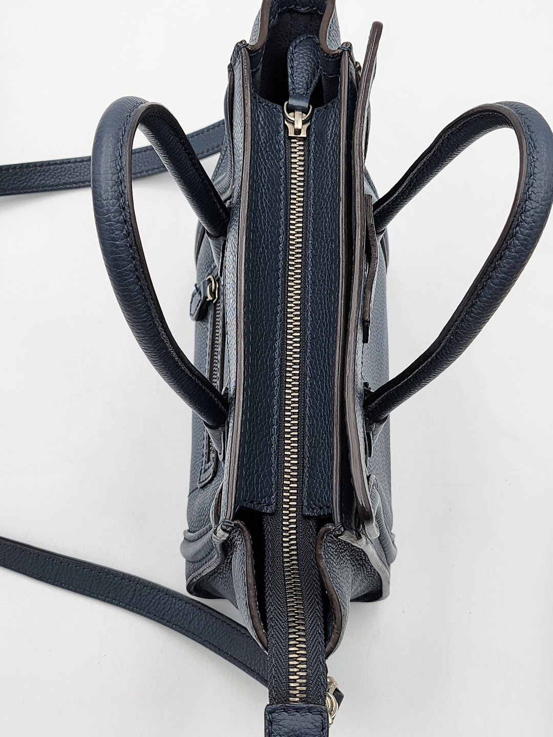 Celine Navy Blue Nano Crossbody Phantom Luggage Tote Bag