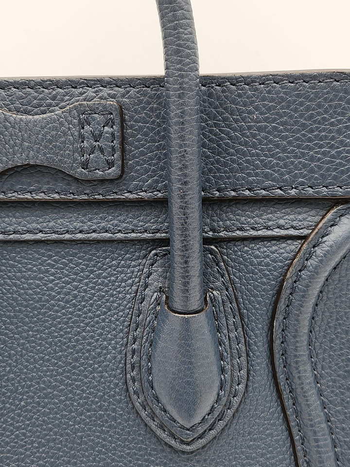 Celine Navy Blue Nano Crossbody Phantom Luggage Tote Bag